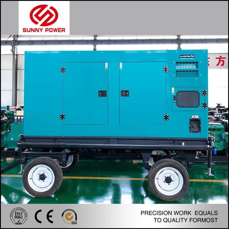 four wheel trailer type diesel generator