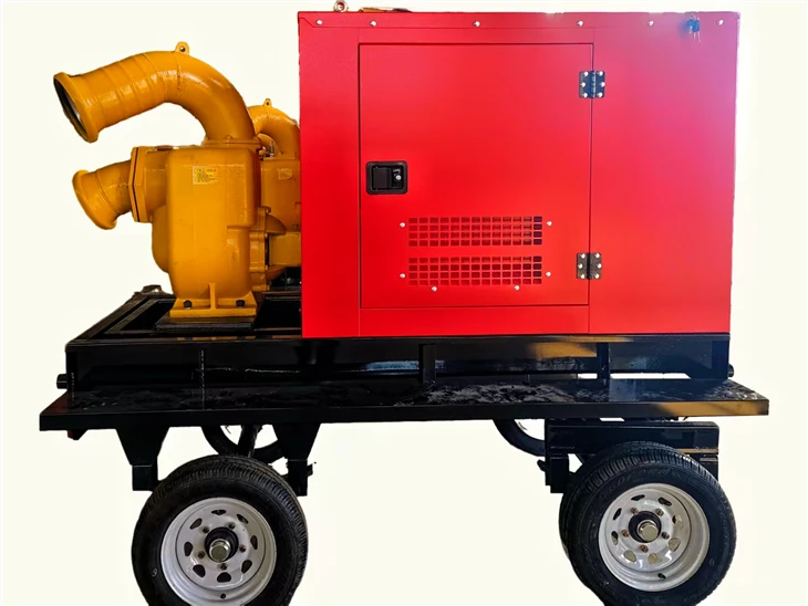 8inch Self Priming Sewage Pump With Silent Trailer